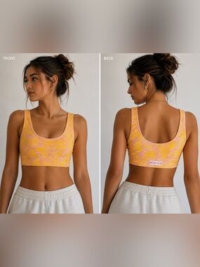 Brittany Allen Banana Sports Bra Size Medium